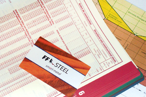 Technische Unterlagen mit FF Steel Visitenkarte
