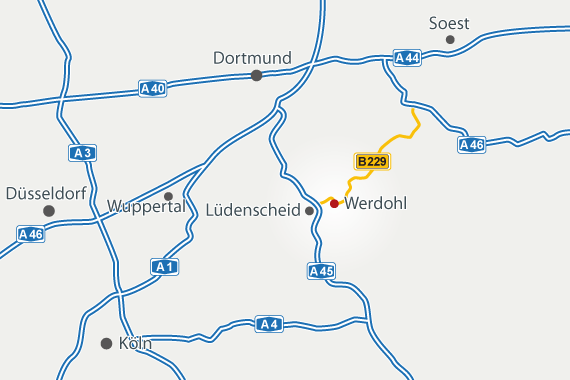 Anfahrtsplan Werdohl